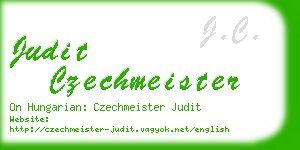 judit czechmeister business card